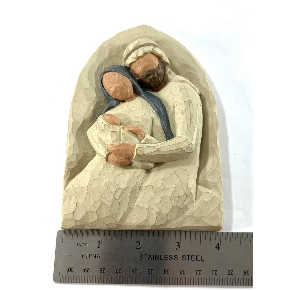 Willow Tree The Holy Family Plaque Susan Lordi 2002 Demdaco A Child Is Born 6" - Picture 5 of 7